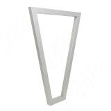 Сальта опора для стола V-образная, 40х40, H870 (+10 мм), хром матовый (RAL 9006, муар) V40X40/870 CRM, фото 1