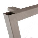 Сальта опора для стола V-образная, 40х40, H715+10 мм, бежевый металлик, 1шт. V40X40/715.BGM, фото 2