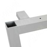 Сальта опора для стола V-образная, 40х40, H870 (+10 мм), хром матовый (RAL 9006, муар) V40X40/870 CRM, фото 2