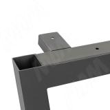 Сальта опора для стола V-образная, 40х40, H820 (+10 мм), графит V40X40/820 GR, фото 2