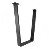 Ланус опора для стола V-образная, 80х20, H711+10 мм, черный, 1шт. V80X20/715 BLC, фото 1