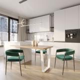 Ланус опора для стола V-образная, 80х20, H711+10 мм, белый, 1шт. V80X20/715 WT, фото 1