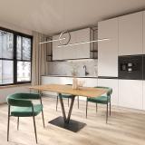 Валенса подстолье 700х400, H730+3мм, черный (RAL 9005, муар) VA730X700X400 BLC, фото 5