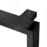 Виго опора для стола П-образная, 60х30, 595хH715+10 мм, черный (RAL 9005, муар) VI60X30/595X715 BLC, фото 2