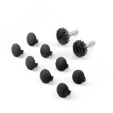 Виго опора для стола П-образная, 60х30, 595хH715+10 мм, черный (RAL 9005, муар) VI60X30/595X715 BLC, фото 3