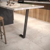 Валенсия опора для стола Г-образная, 60х30, H870+10 мм, черный VL60X30/870 BLC, фото 4