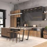 Валенсия опора для стола Г-образная, 60х30, H870+10 мм, черный VL60X30/870 BLC, фото 7