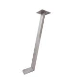 Валенсия опора для стола Г-образная, 60х30, H820+10 мм, хром матовый VL60X30/820 CRM, фото 2