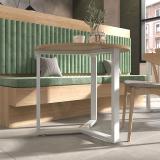 Валонгу подстолье 802х802, H730+10мм, хром матовый (RAL 9006, муар) VL730X802X802 CRM, фото 3