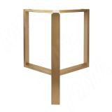 Валонгу подстолье 802х802, H730+10мм, золото матовое VL730X802X802 GL, фото 2