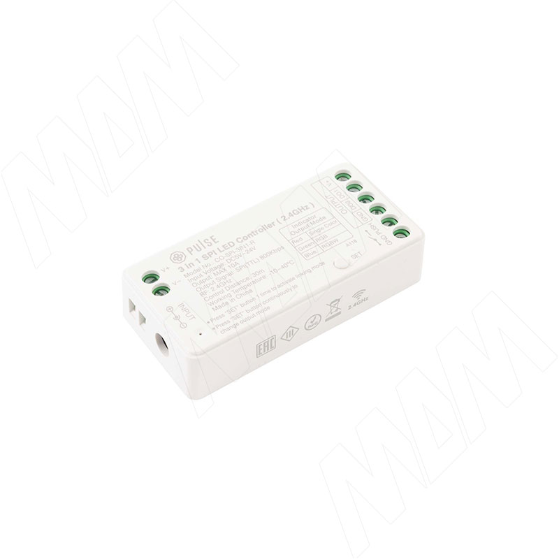 SMART, Контроллер для лент SPI, 2.4 ГГц фото товара 1 - CO-SPI-3IN1-R