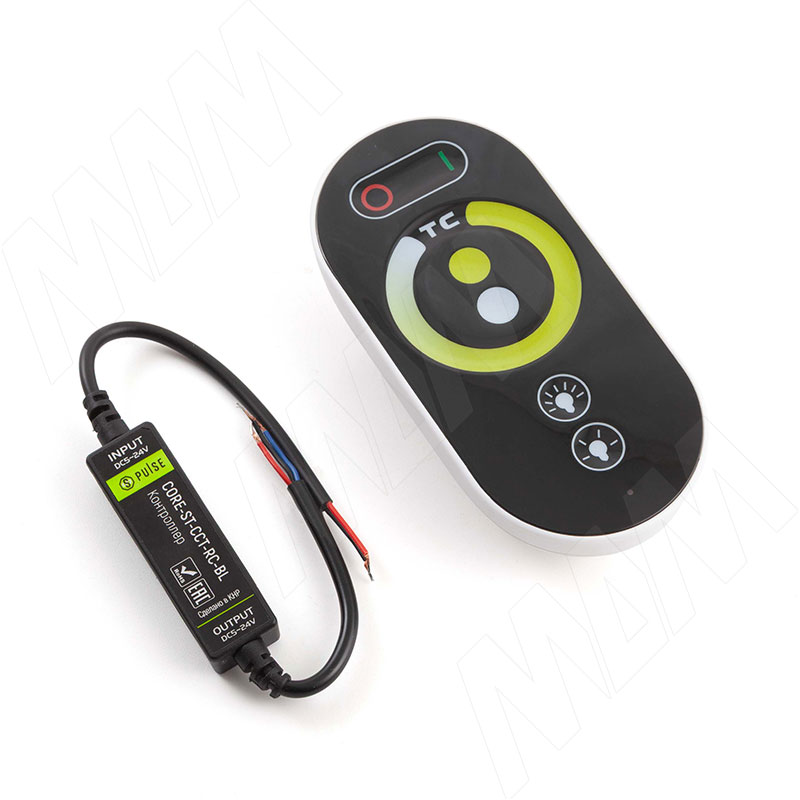 STANDART Диммер с пультом ДУ, 433 МГц, для светодиодной ленты CCT фото товара 1 - CORE-ST-CCT-RC-BL