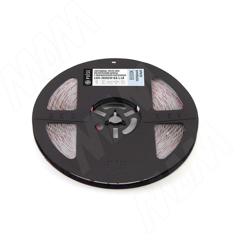 Лента светодиодная 2835/120, 24V, 15 м, длинное соединине, холодный белый 6000К, IP20, 9.6W/1м фото товара 1 - LS24-2835CW-9.6-L-LR