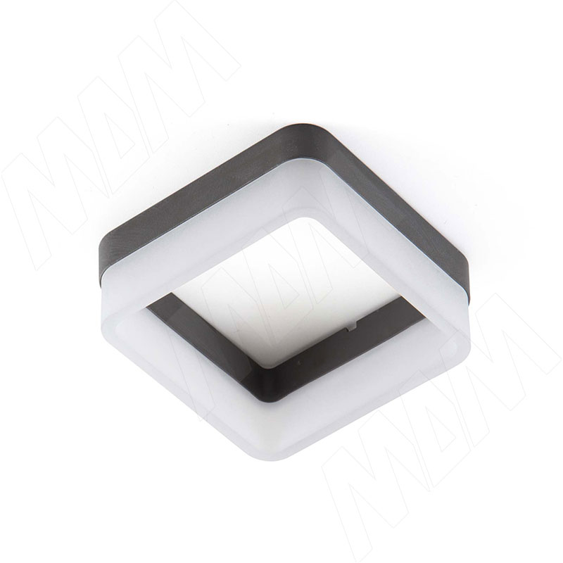 PRISM Светодиодный светильник точечный квадратный, серый, 12V, нейтральный белый 4000К, 3.5W фото товара 1 - PR12-QNO-90-GR-NW4