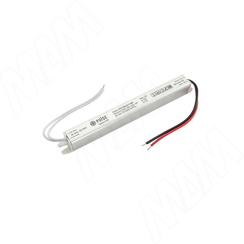 

SLIM Блок питания AC-230/DC-12V, сверхтонкий, IP20, 18W (PS12-IP20-SL-S-18W), SLIM Блок питания AC-230/DC-12V, сверхтонкий, IP20, 18W