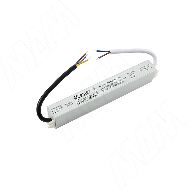 WATERPROOF Блок питания AC-230DC-24V IP67 25W PS24-IP67-WP-25W 885₽