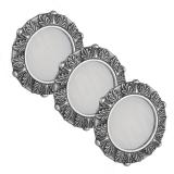 ACANTHUS Комплект из 3-х светильников с блоком питания, серебро состаренное, 12V, теплый белый 3000К, 3W AC12-S3-RNO-ASWW3