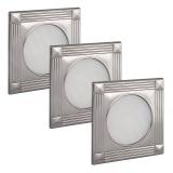 APSLEY Комплект из 3-х светильников с блоком питания, никель, 12V, теплый белый 3000К, 3W AP12-S3-QNO-NWW3