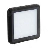 FLAT Светодиодный светильник точечный квадратный, черный, 12V, нейтральный белый 4000К, 1.5W