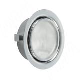 Точечный врезной светильник, хром, с лампой, G4, 20W FT9251 04