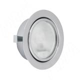 Точечный врезной светильник, хром матовый, с лампой, G4, 20W FT9251 08