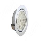 Светильник светодиодный врезной, хром, 12V, коннектор LED, теплый белый 3200К, 3W FT9251(5050)04-3200