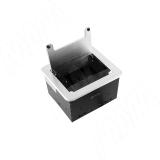 Блок розеток с откидной крышкой, 144*129 мм, 1 розетка, 1 USB, 1 USB Type-C, быстрая зарядка, серебро FU-S-1S1A1C-F-AL