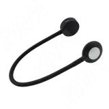 FLEX Светодиодный светильник на гибкой ножке с сенсорным выключателем, 2 USB, черный, 12V, нейтральный белый 4000К, 2,1W FX12-2U-TS-BL-NW2