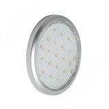 Светильник светодиодный тонкий круглый, алюминий матовый, коннектор JB-LED, 12V, нейтральный белый 5000К, 1.4W LED19123