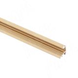 Профиль FM10, врезной, угловой узкий, для ленты с основанием 5мм, золото матовое, 15х8,5мм, L-2000