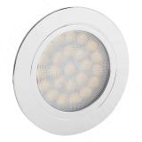 POINT Светодиодный светильник точечный круглый, хром, 12V, нейтральный белый 4000К, 2W PO12-RNO-NW2