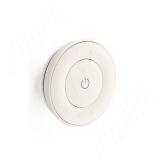 SMART,  Пульт дистанционного управления контроллером для монохромной или CCT ленты, с колесом прокрутки, c круглым магнитным креплением, белый, 2.4 ГГ