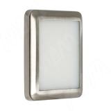 Светильник светодиодный квадратный, хром, коннектор JB-LED, 12V, теплый белый 3200К, 1.4W SLS18 LEDW