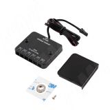 Выключатель инфракрасный (IR) на преграду, беспроводной,12/24В, 60/120Вт, IP20, врезной/накладной, цвет черный, с крепежом