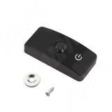 Датчик инфракрасный (IR) на движение, беспроводной, диммируемый, накладной, цвет черный, с крепежом