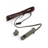 TRACK Коннектор с выключателем на взмах, с разъемом для питания, антрацит, 24 В, 72 Вт  TK24-CON-END-MS-AN