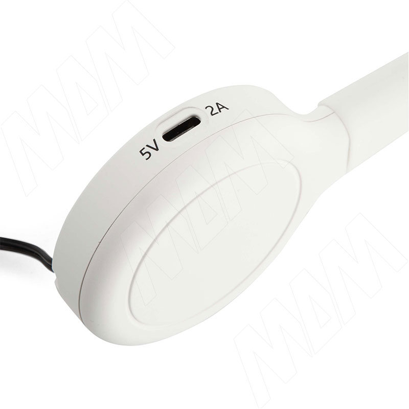 FLEX Светодиодный светильник на гибкой ножке с сенсорным выключателем, 1 USB, 1 USB Type-C, белый, 12V, нейтральный белый 4000К, 1,7W фото товара 4 - FX12-1A1C-TS-WT-NW2
