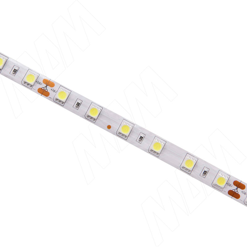 Лента светодиодная 5050/60, 24V, 5 м, нейтральный белый 4000К, IP20, 14.4W/1м фото товара 2 - LS24-5050NW20-14.4