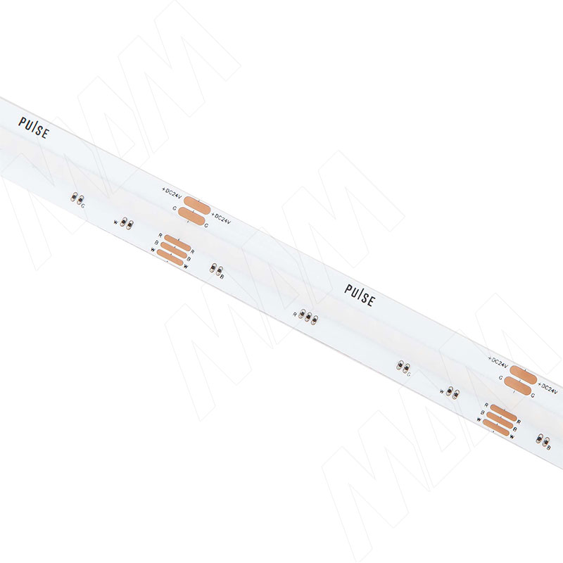 LUX, COB лента светодиодная, RGBW, 896 диодов, 24V, 5 м, CRI 90, RGB и нейтральный белый 4000К, IP20, 16W/1м фото товара 2 - LS24-COB-RGBW-NW-16
