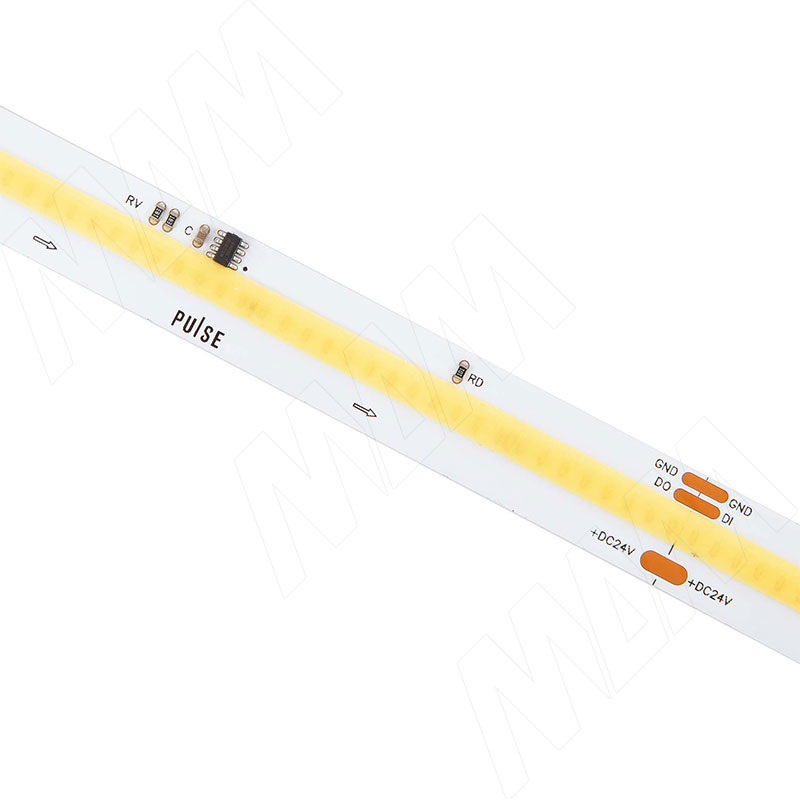 LUX, COB SPI лента светодиодная, бегущая, 420 диодов, 24V, 5 м, CRI 90, холодный белый 6500К, IP20, 11W/1м фото товара 2 - LS24-COB-SPI-CW-11