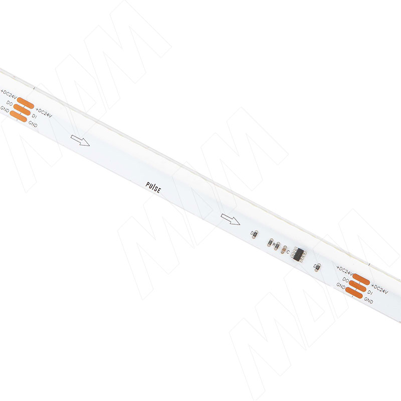 LUX, COB SPI лента светодиодная, бегущая, бокового свечения, 560 диодов, 24V, 5 м, CRI 90,теплый белый - холодный белый 2700-6500К, IP20, 8W/1м фото товара 2 - LS24-COB-SPISVCCT-8