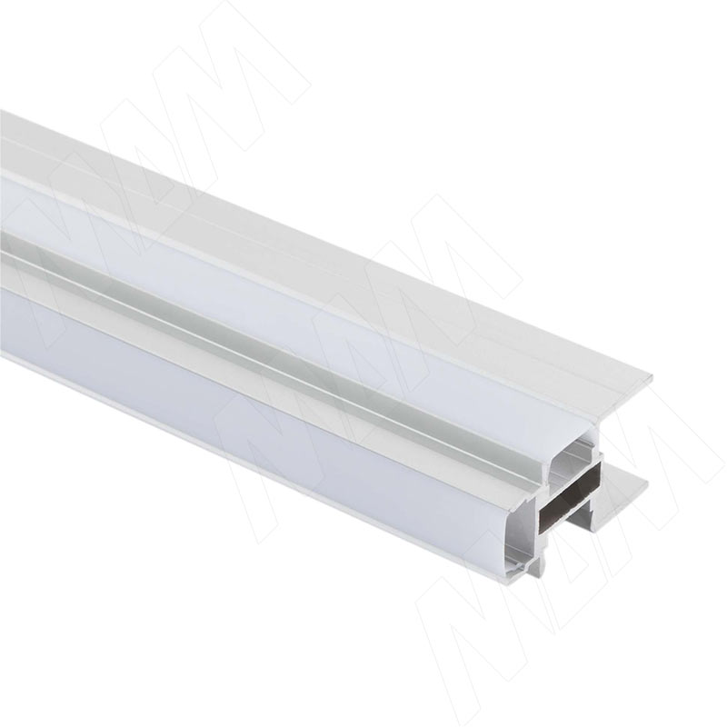 Профиль MR1, для зеркала, серебро, для плоского рассеивателя, L-3000 фото товара 3 - LSP-MR1-ALU-3-AL