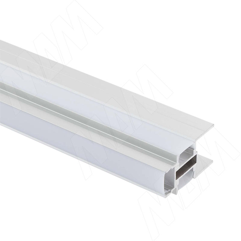 Профиль MR1, для зеркала, серебро, для плоского рассеивателя, L-3000 фото товара 4 - LSP-MR1-ALU-3-AL