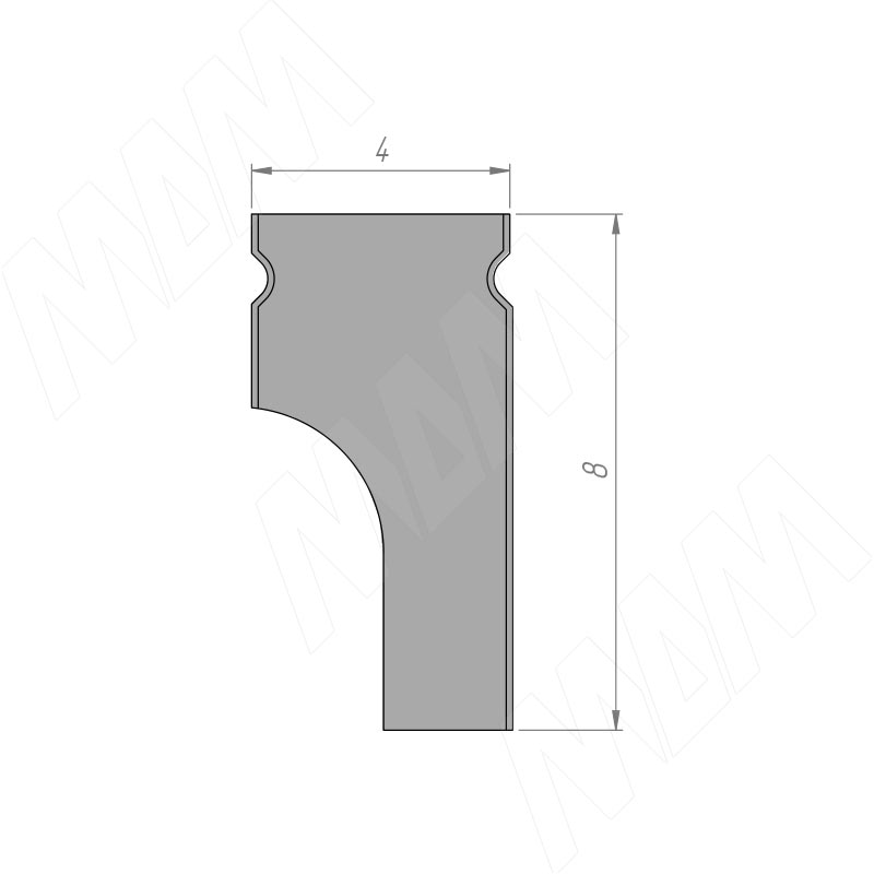 Рассеиватель матовый для профиля FM9/CM9 фото товара 3 - LSPA-DIF1.4-M-1