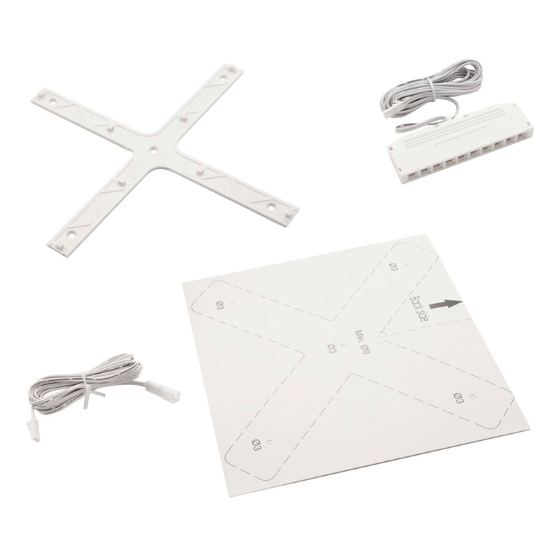 X-SIGN Светодиодный светильник с сенсорным выключателем, белый/ нерж. сталь, 24V, нейтральный белый 4000К, 10W фото товара 5 - XS24-XTS-WTS-NW10