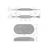 STANDART Диммер с пультом ДУ,  433 МГц, для светодиодной ленты RGBW CORE-ST-RGBW-RC-BL, фото 1