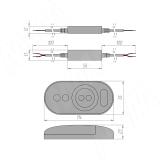 STANDART Диммер с пультом ДУ, 433 МГц, для монохромной светодиодной ленты CORE-ST-S-RC-BL, фото 1