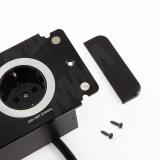 DESK открытый блок розеток, 254*80 мм, 2 розетки, 1 USB, 1 USB Type-C, быстрая зарядка, черный DS-S-2S1A1C-F-BL, фото 1