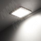 FLAT Светодиодный светильник точечный квадратный, серебро, 12V, нейтральный белый 4000К, 1.5W FL12-QNO-MCR-NW2, фото 1