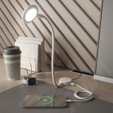 FLEX Светодиодный светильник на гибкой ножке с сенсорным выключателем, 1 USB, 1 USB Type-C, белый, 12V, нейтральный белый 4000К, 1,7W FX12-1A1C-TS-WT-NW2, фото 5